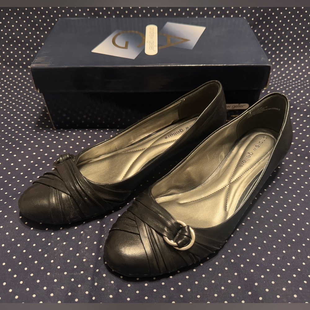 Andrew Geller Women’s Wilmot Black Wedge Shoe Women’s Size 9